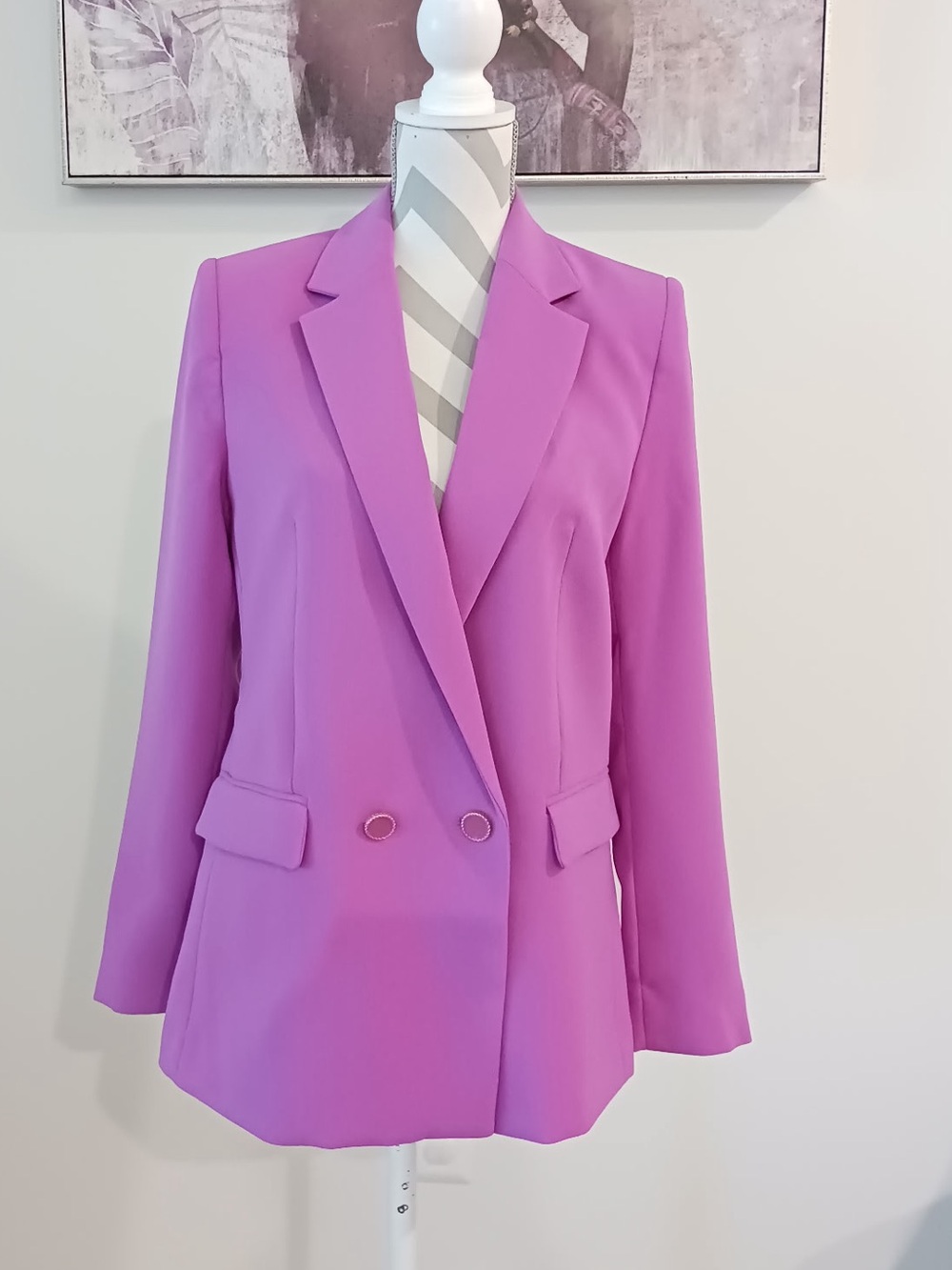 MNG Jackets & Blazers (Made in Vietnam)/MNG Double Breasted Blazer, Notched lape